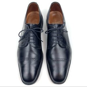 Allen Edmonds 12 B Yorktown Oxfords Cap Toe Dress Shoes Leather Brogue Narrow!